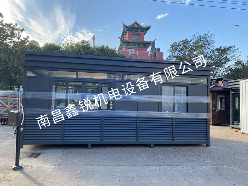 直角鋼結(jié)構(gòu)崗?fù)?3.0-6.0-2.8高 1臺(tái) 帶廁所休息間值班室 發(fā)貨 贛州市安遠(yuǎn)縣盈福江西電子科技有限公司