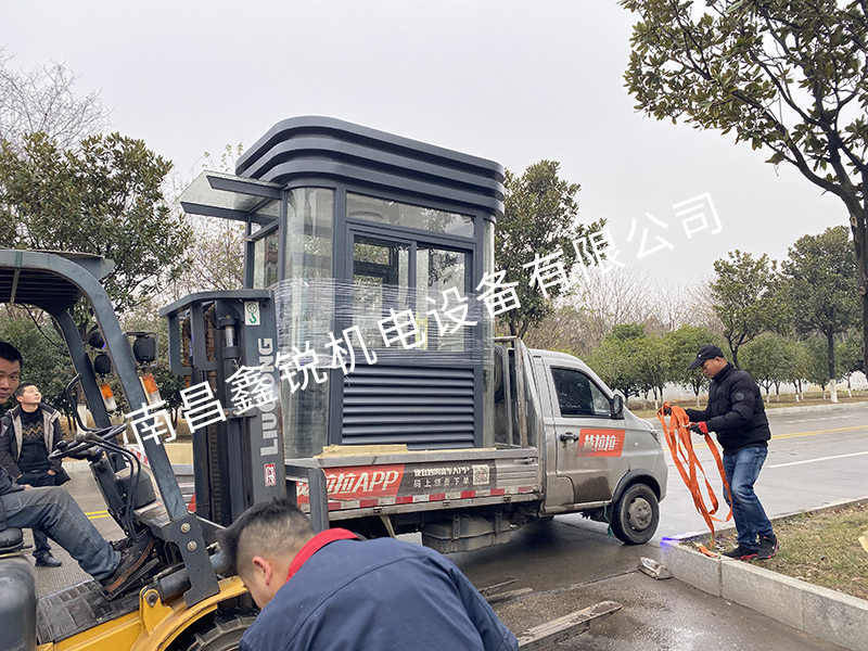 1.5-2.0-2.8m 鋼結構崗亭發(fā)貨南昌紅谷灘夢立方廣場
