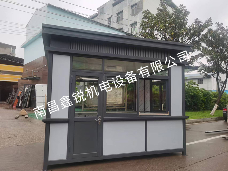 鋼結(jié)構(gòu)直角崗亭 1.7米-2米-2.8米高  鋼結(jié)構(gòu)藝術(shù)崗亭 2.2米-3.6米-2.8米高