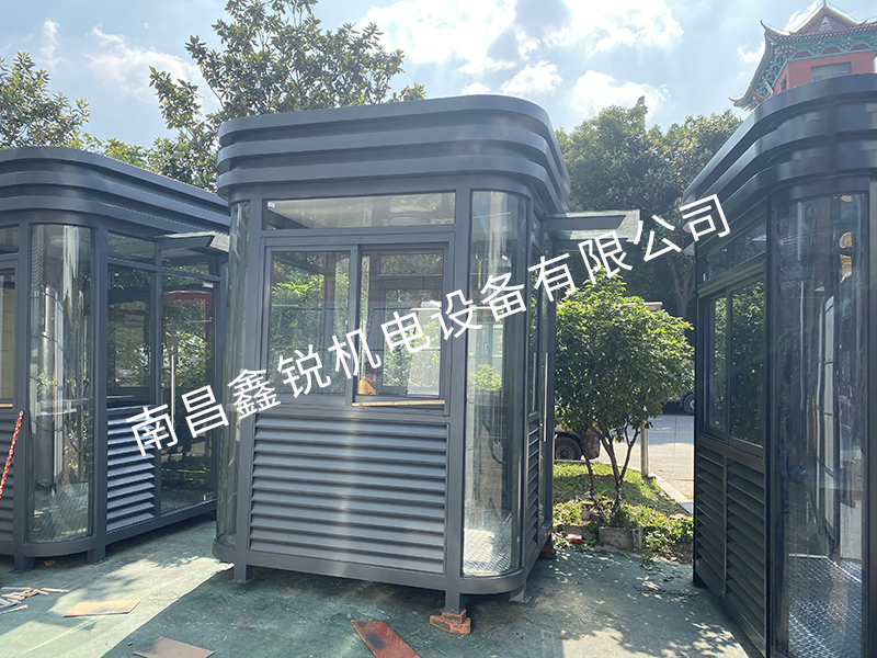 2.0-2.0-2.8高 2臺 鋼結構圓弧崗亭 送貨 宜春市袁州醫(yī)藥工業(yè)園