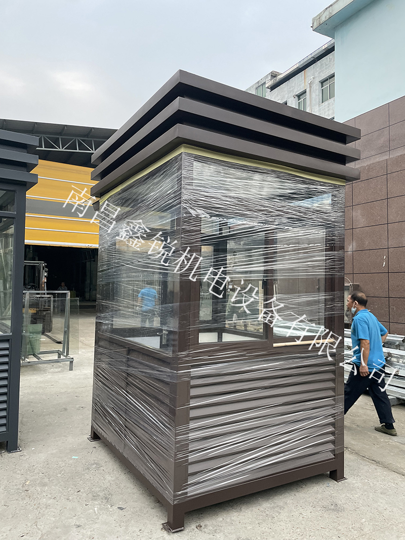 五臺鋼結(jié)構(gòu)直角崗亭 送貨 四川省南充市項目